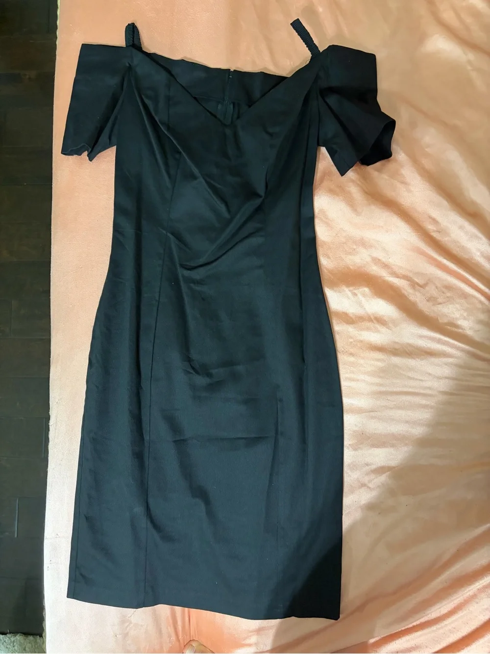 Incognito Black Off-Shoulder Sheath Dress